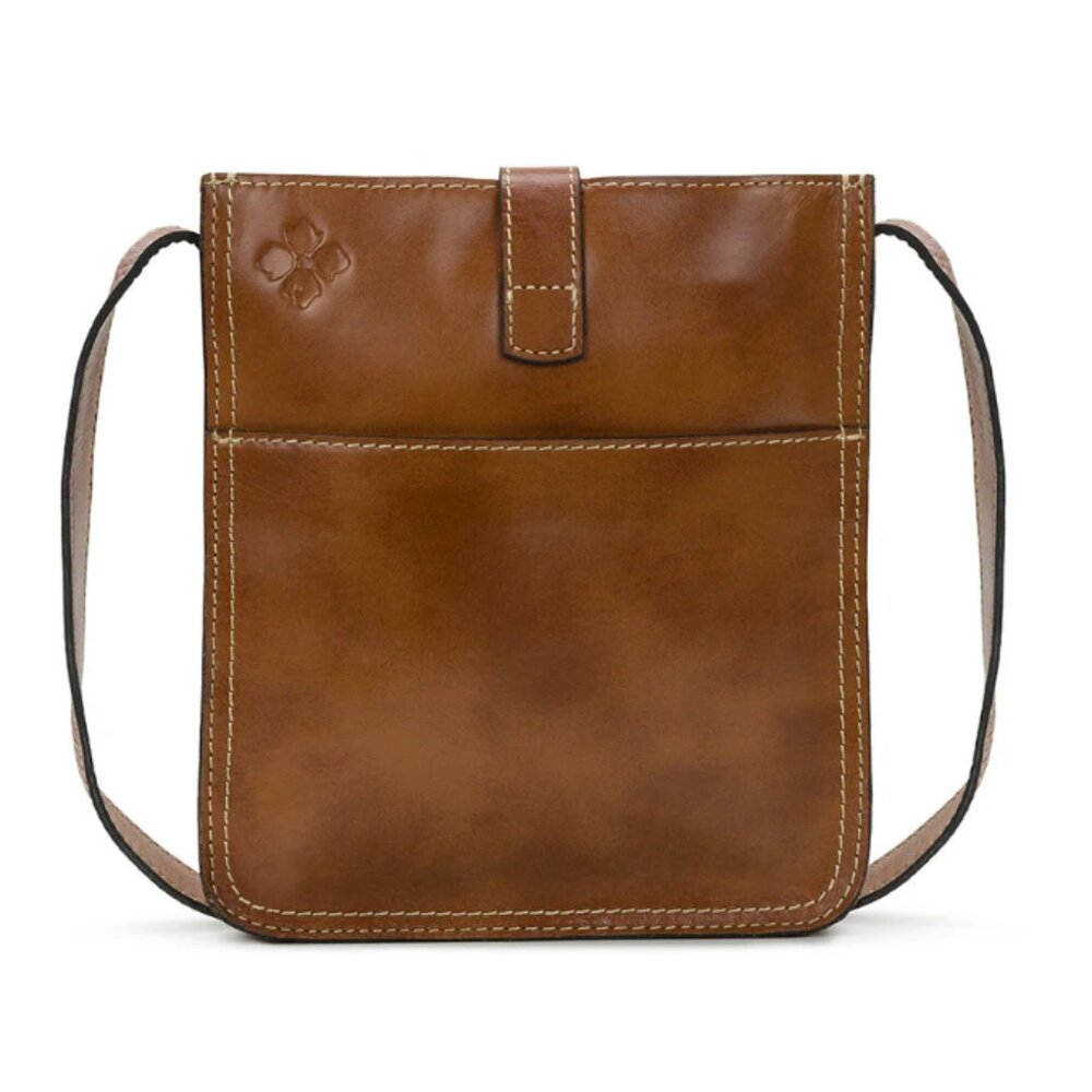 Patricia Nash - Venezia Crossbody Bag | Brown Honey Leather | 8.5W x 9.5H x 1.5D
